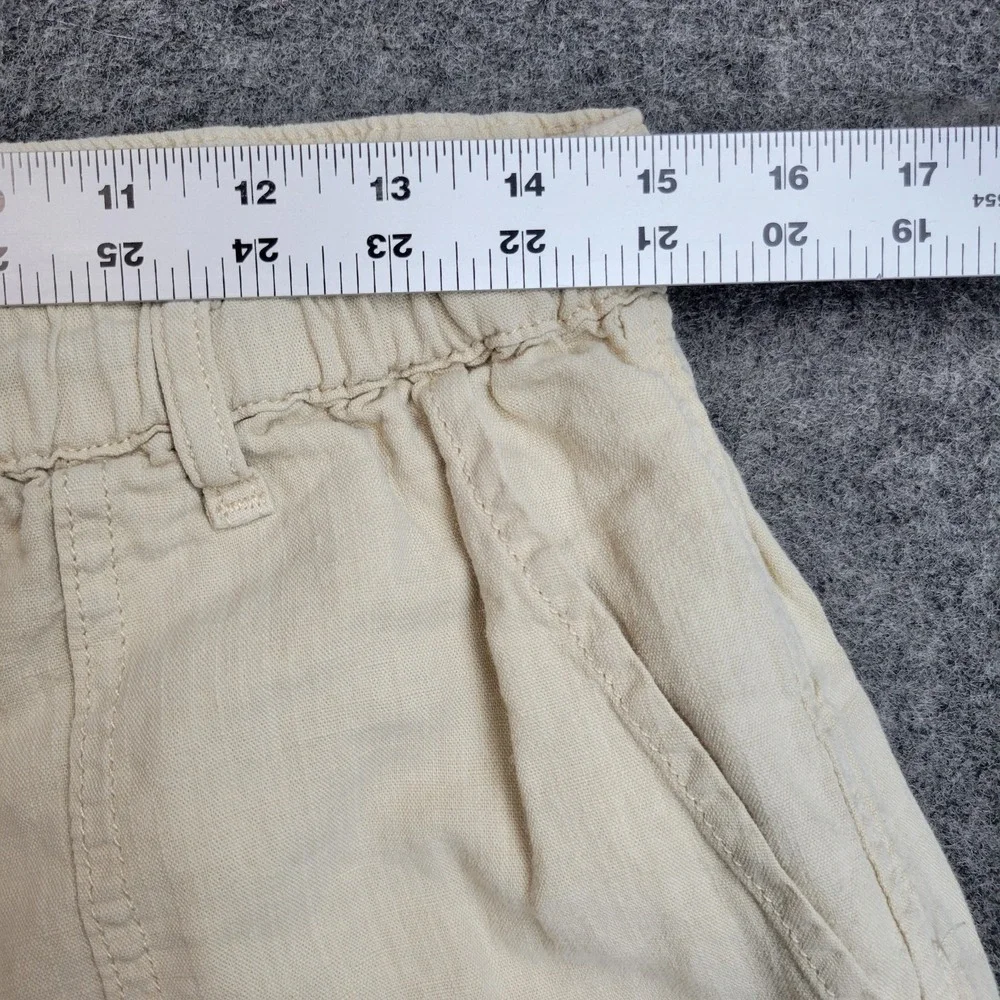 BDG Cargo Pants Womens Large Cream Linen Baggy Y2K Street Wear Hip Hop 90S Retro